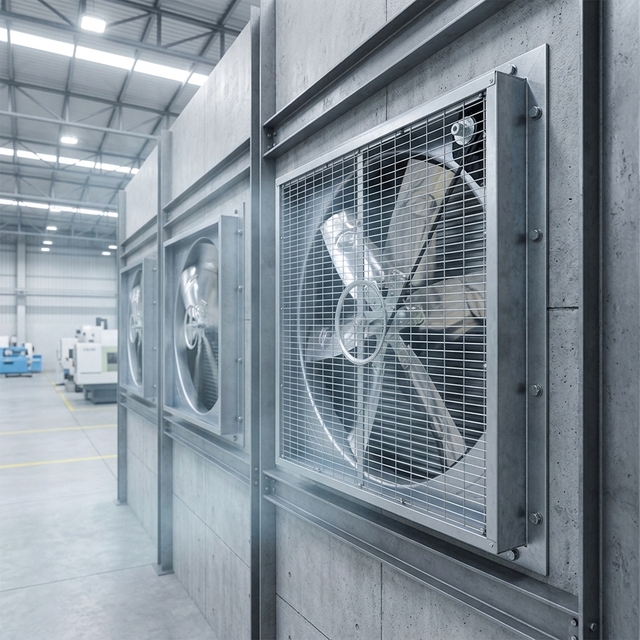 50 Inch Industrial Ventilation Cooling Axial Flow Fan for Data Center Cast Iron Exhaust Roof Mounted DC/AC Power Source ODM