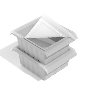 Molde de silicona para sopa con tapa, bandeja para cubitos de hielo, contenedor para almacenamiento de alimentos, preparación de comidas, control de porciones, sobras, comida para bebés - Product Image 5