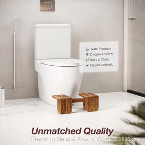 Cross-border wooden <b>bathroom</b> <b>stool</b> for home use, elderly, children, pregnant women, toilet, and commode seat with adjustable - Product Image 4