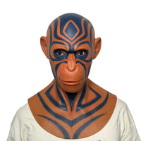 Masque réaliste en silicone, masque de gorille pour fête, cosplay d'ape, costume personnalisé, masque de singe intégral pour Halloween, carnaval, accessoires TV