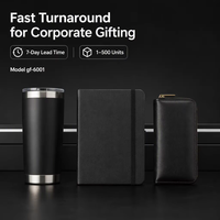 Coffret Cadeau d'Entreprise Premium pour Noël et le Nouvel An Chinois : Gobelet en Acier Inoxydable, Carnet en PU, Portefeuille en Cuir pour Entreprises