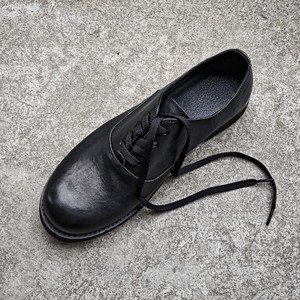 Chaussures pour hommes en cuir de vachette japonais vintage de haute qualité, faites à la main, tendance, uniques, en cuir véritable vieilli, chaussures décontractées à la mode - Product Image 2