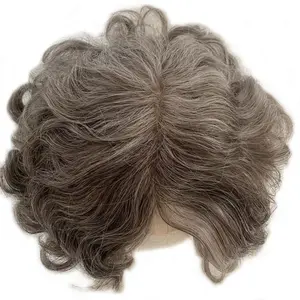 Hot bán thay thế dễ dàng để áp dụng toupee cho nam giới tóc con người vá