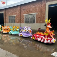 Train sans rail à batterie multi-styles, train touristique à thème animalier de dessin animé, lumière ambiante LED pour lieux intérieurs et extérieurs