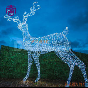 Decoraciones navideñas LED 3D para exteriores con clasificación IP65, luz con diseño de reno para decoración festiva - Product Image 3