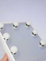 Miroir de maquillage Winway Holly Wood avec ampoules LED, écran tactile éclairé, interrupteur tactile pour anniversaire et mariage