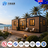 Casa Contenedor de Acero Expandible de 40 pies, 2/3 Dormitorios, Diseño Plegable, Moderna Casa Modular Prefabricada con Baño Incluido, Garantía de 5 Años