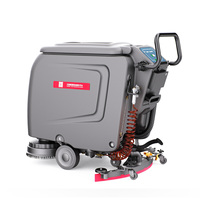 Nettoyeur de sol électrique à double brosse CleanHorse ARES510, mini balayeuse manuelle, nouvelle machine à laver et à sécher les sols en plastique