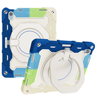 Étui de protection robuste pour tablette iPad Air 10.9 5e et 4e génération avec béquille, coque de protection antichoc à trois couches