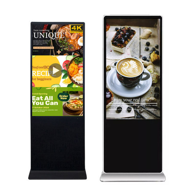 OEM 32 43 50 55 Inch LCD Vertical Advertising Display Indoor Floor Standing Signage Screen With WIFi/USB/CMS