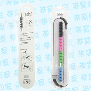 Protecteur de câble en spirale Little Angel, en caoutchouc souple, pour câbles de charge et de données, enrouleur pour câbles de téléphone portable et d'écouteurs - Product Image 4