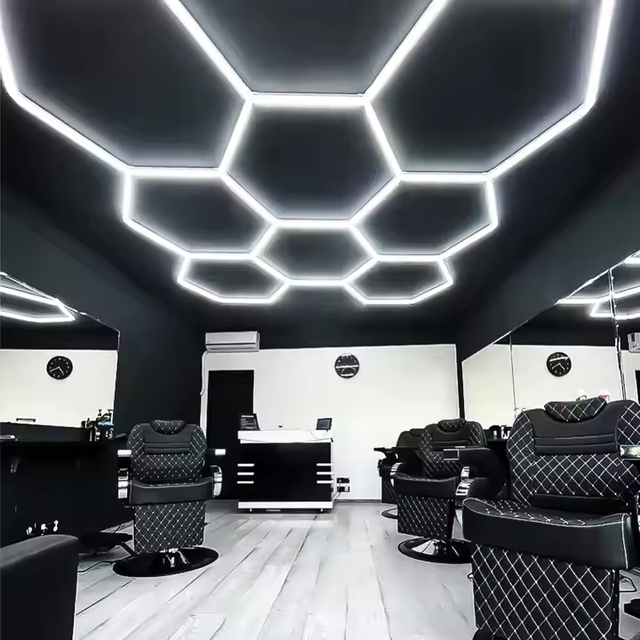 Honeycomb Light Car Beauty No Dark Area Hexagonal LED Workstation Light 14 Hexagon LED Light