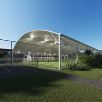Estructura de Membrana de PTFE/PVDF de Alta Calidad, Moderna y Ecológica para Construcción Rápida, Ideal para Villas, Garajes, Cobertizos, Hoteles, Gimnasios y Almacenes