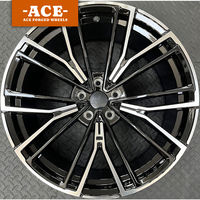 Rines Forjados de 17, 18, 19, 20, 21 y 22 Pulgadas, 5x100, 5x112, 5x114.3, 5x120, Negros Brillantes, Estilo BMW 845M, para M3, M4, G20, G80