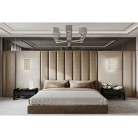 Pelapis Dinding Interior Modern Kustom Kelas Atas untuk Sandaran Kepala Tempat Tidur Hotel