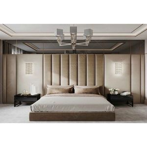 Revêtement mural intérieur moderne personnalisé haut <span class=keywords><strong>de</strong></span> gamme pour tête <span class=keywords><strong>de</strong></span> <span class=keywords><strong>lit</strong></span> <span class=keywords><strong>de</strong></span> chambre d'hôtel - Product Image 2