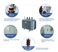 Transformateur de puissance triphasé immergé dans l'huile 11 kV 33 kV pour l'alimentation électrique