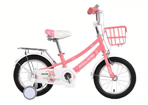Bicicletta per bambini Axling da 16 pollici con rotelle e cestino per bambini dai 3 ai 6 anni, per uso esterno - Product Image 1