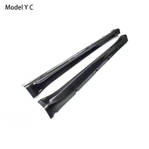 Jupes latérales en fibre de carbone style C pour Model Y 2018-2024 - Product Image 6