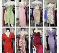 Marque Topus Gros Lots de Robes d'Été pour Femmes Polyester/Coton Forte Réduction Liquidation de Stock Vente de Déstockage Vêtements Assortis