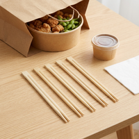 Baguettes jetables en bambou naturel biodégradables et écologiques de qualité alimentaire personnalisées pour hôtels et camping