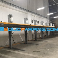 Système de levage de stationnement vertical hydraulique à deux montants 2.7 T avec double vérins hydrauliques à entraînement direct pour garage familial