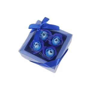 Set Regalo di 4 Fiori di Sapone Creativi, Rose di Sapone Fatte a Mano per la Festa della Mamma e San Valentino, Fiori di Sapone Economici - Product Image 3