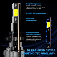 Novsight 72W 15000Lm Auto faro bombilla 9005 H1 H3 H11 Canbus H7 Foco Led H4 coche bombillas 9005 H4 Led faro para coche