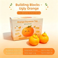 Jouets Squishy Croustillants de Noël, Blocs de Construction DIY, Jouet Anti-Stress ASMR, Gâteau aux Fruits, Frites, Cadeaux Nouveauté en Caoutchouc et Peluche