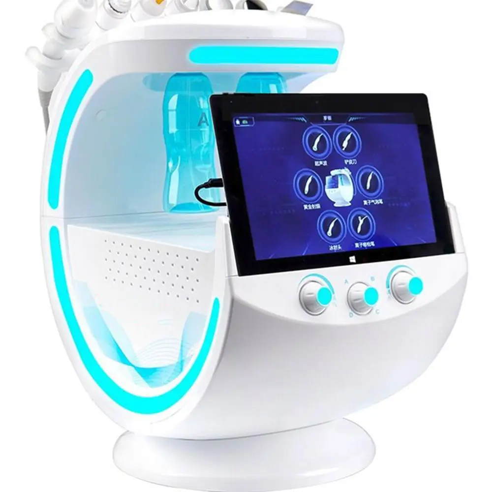 Multifunzionale hydro dermoabrasione viso Smart Ice Blue 7 in 1 nuovo viso Hydra Peel viso Ultra Radio Frequency Salon Spa Ma