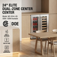 OEM 24 Refroidisseur à vin, Cave à vin, Distributeur de bière, Réfrigérateurs personnalisés, Refroidisseurs de boissons, Seau à champagne de luxe, Sac isotherme, Boîte à zones, Bouteille