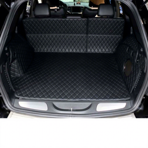 Tappetino in Pelle per Bagagliaio Auto per <span class=keywords><strong>Jeep</strong></span> Grand Cherokee Wk2 2011-2019, Kit Tappetini Posteriori - Product Image 1