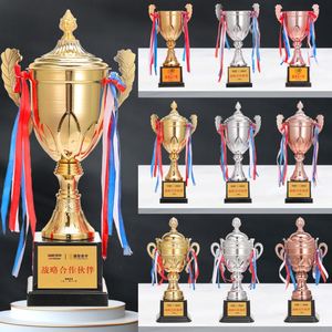 Medallas y Trofeos Deportivos Personalizados con Logotipo del Fabricante, Trofeo Deportivo de Metal Dorado y Plateado para Campeones - Product Image 4