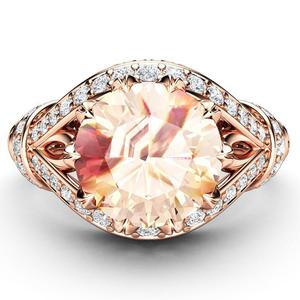 Anello alla moda scintillante per donna, gioiello da dito elegante in stile europeo americano - Product Image 3