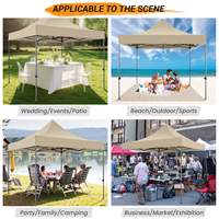 Abri pliable portable 3x3, tonnelle de jardin, gazebo, tente de réception, tente extérieure avec murs en filet