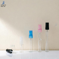 Flacon pulvérisateur en verre brun 2ml 3ml 5ml 8ml 10ml avec bouchon doré, flacon de parfum en verre transparent avec capuchon en plastique