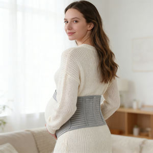 Ceinture de soutien de maternité respirante, écologique et durable, soutien lombaire et abdominal profilé pour femmes enceintes - Bretelles réglables - Product Image 6