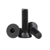 Baut Kepala Bundar Soket Tombol Jamur Baja SDPSI DCT M3 Black Oxide Grade 10.9 Ulir Standar Metrik ISO7380