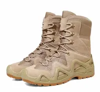 Bottes de randonnée en plein air, bottes tactiques noires pour hommes, chaussures de sécurité pour hommes, taille 39-46