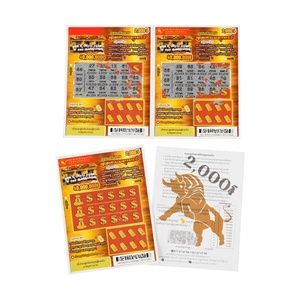 Lottery Ticket Game Tickets <b>Scratch</b> Lottery Paper Cards Customization <b>Scratch</b> Off Lottery Tickets - Product Image 2