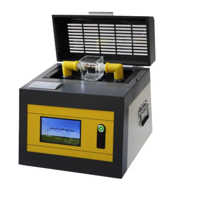 Huazheng transformador óleo força dielétrica testador temperatura do óleo teste 100kv transformador óleo bdv analisador