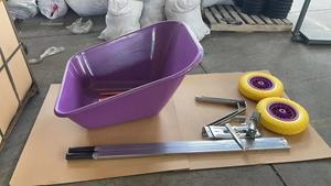 Estilo europeu Heavy Duty Handle carrinho WB9600 200L grande construção ferramentas popular carrinho de mão - Product Image 5