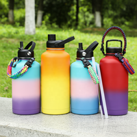 Botol Logam Stainless Steel Kapasitas Besar Khusus untuk Olahraga Luar Ruangan, Termos, dan Jug