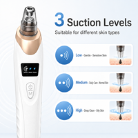 Nettoyeur de pores du visage, nettoyage en profondeur, électrique, rechargeable, aspirateur à points noirs, masque facial, aspiration sous vide, éliminateur de points noirs