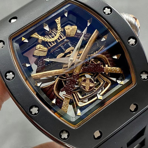 Montre mécanique squelette tourbillon de luxe pour homme, boîtier tonneau en céramique, verre saphir, haute qualité, prix de gros - Product Image 4