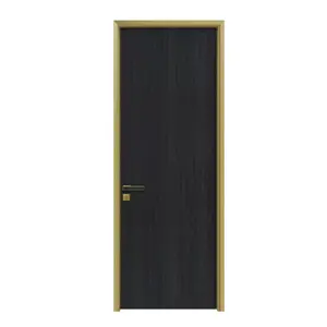 モダンなインテリア寝室木材ドアアルミドアフレームデザイン競争力のある価格プロジェクトドア