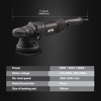 Polisseuse orbitale double action personnalisée de 5 pouces, 780W, orbite de 15 mm, polisseuse pour voiture, polisseuse DIY pour la maison, pour le polissage et le cirage des voitures