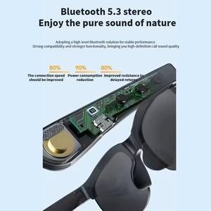 Gafas de sol inteligentes con IA y auriculares para llamadas telefónicas BT, con traducción simultánea, de venta caliente de fábrica, ODM - Product Image 4