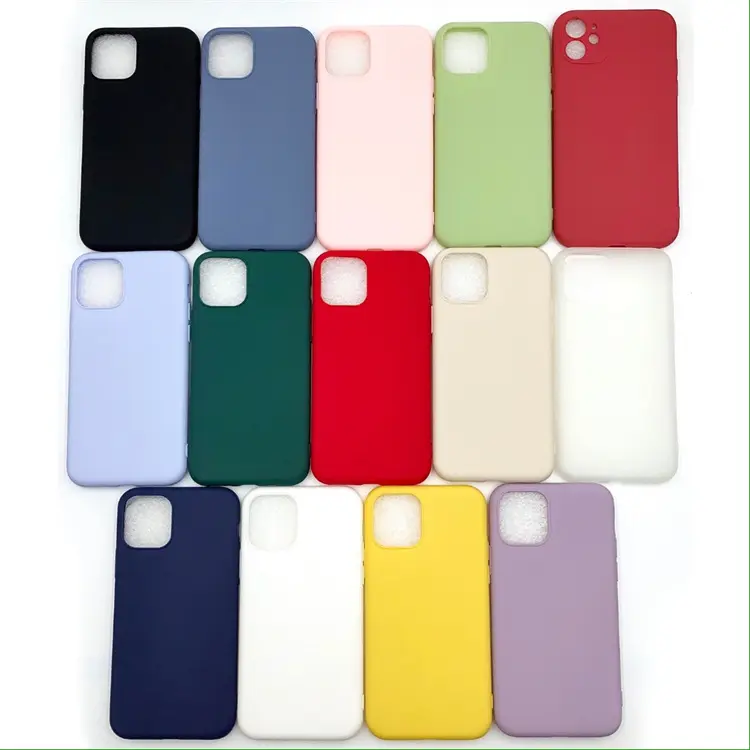 Wholesale Matte Thin For Iphone 15 14 13 Pro Original Liquid Silicone Case Sustainable Custom Recycled Biodegradable Phone Case
