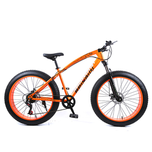 Vélo <span class=keywords><strong>tout</strong></span>-<span class=keywords><strong>terrain</strong></span> Fat Beach Dirt Mountain Bike avec frein à disque, 21 vitesses, pneus larges, cadre en acier pour <span class=keywords><strong>adulte</strong></span>, jante en alliage d'aluminium de 26 pouces - Product Image 4
